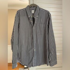 Gap men’s blue plaid shirt